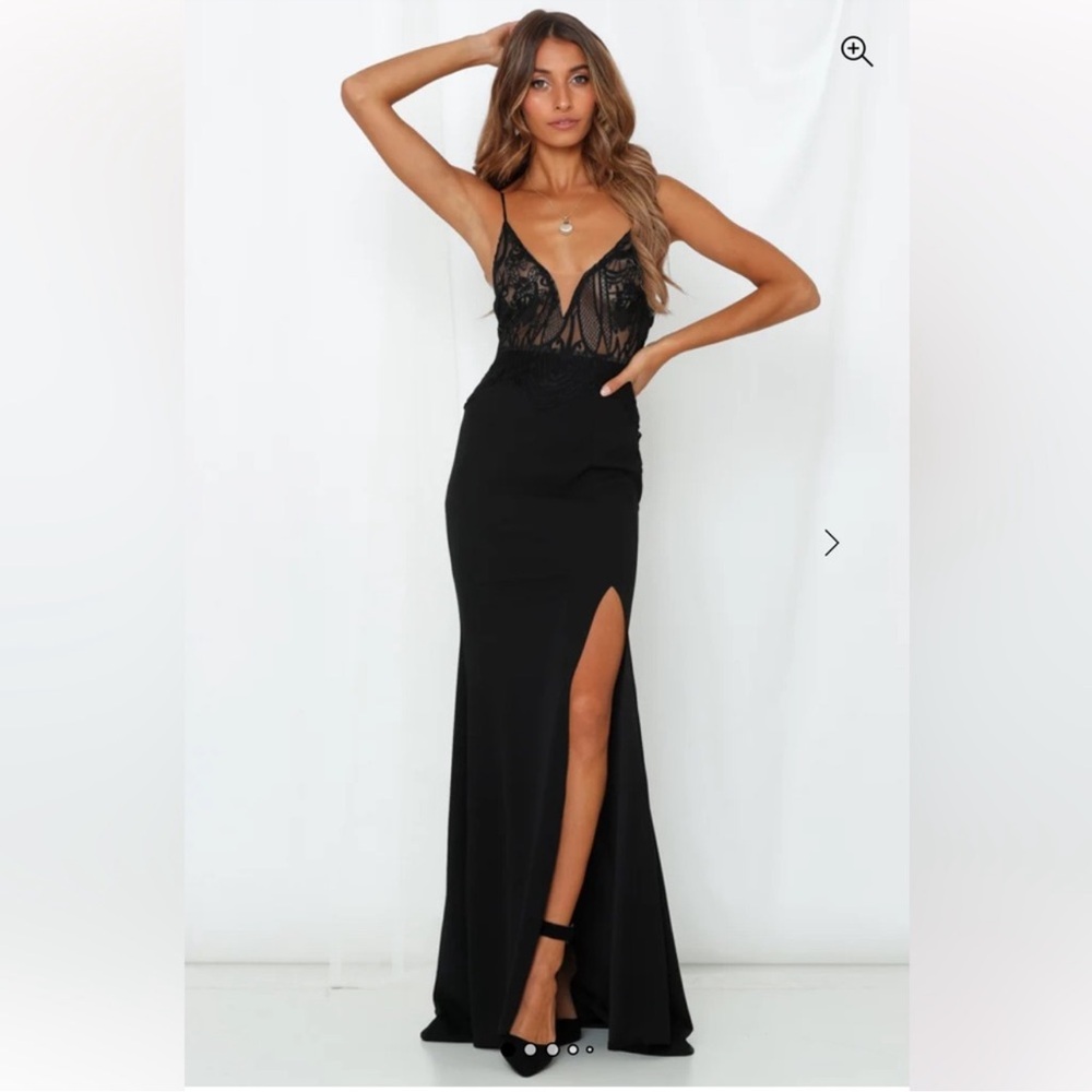 I came Alive Black Lace Maxi